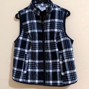 Croft & Barrow | Navy Blue and White Vest